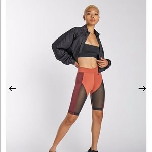 SECNDNTURE MESH PANEL BIKER SHORT
